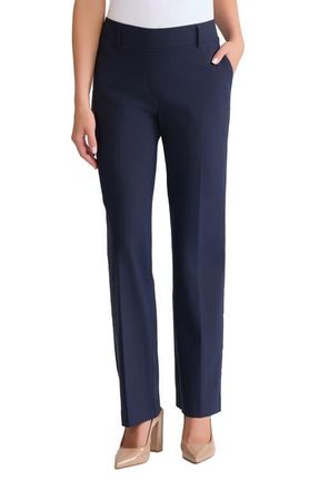 Jones New York Pull-On Straight Leg Ankle Pants in Pacific Navy at Nordstrom, Size X-Small P