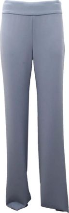 Armani Broeken, Dames, Blauw, M, Emporio broek met zijritssluiting