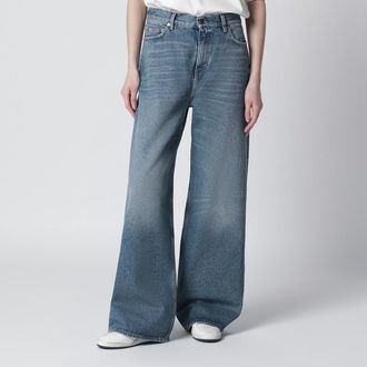 Golden Goose Blue washed wide-leg jeans