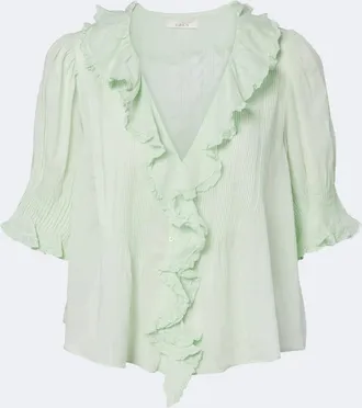 D&ocirc;en D&ocirc;en Henri ruffled cotton top