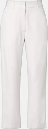 The Row Pantalones rectos cropped de algod&oacute;n