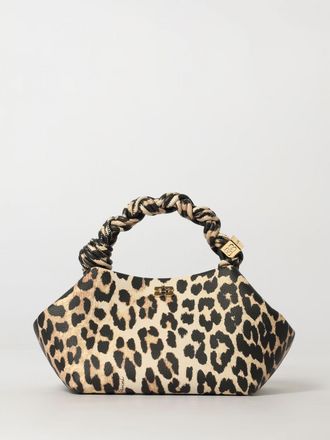 Ganni Borsa Bou Bag Ganni in misto pelle riciclata animalier