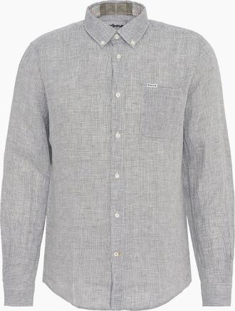 Barbour Mens Barbour Linton Tailored Shirt - Green - Size: Regular/40