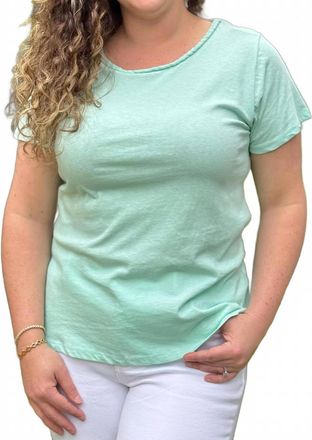 Hatley Braided Neck Tee In Aruba Blue