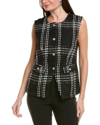 Ellen Tracy Single Breasted Vest
