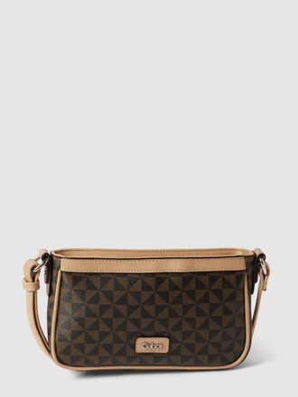 Gabor Umhängetasche mit Allover-Muster in Dunkelbraun, Größe 1