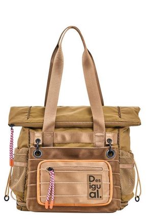 Desigual Large Nylon Backpack in Camel at Nordstrom