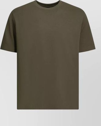 Herno e polo crew neck ribbed cuff t shirt