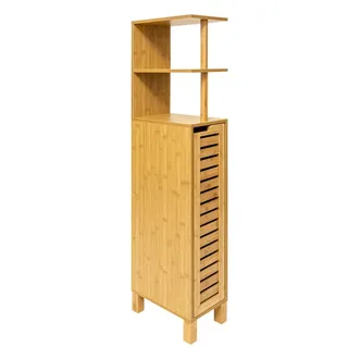 5five Simply Smart Armadio Wc Sicela In Bamb&ugrave; Marrone Cinque