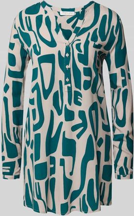 Christian Berg Longbluse mit V-Ausschnitt in Sand, Größe 36