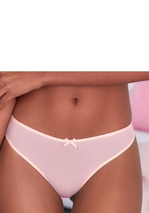 Vivance String VIVANCE Finja, Damen, Gr. 48/50, hellpink, puder, Mesh, Obermaterial: 80% Polyamid, 20% Elasthan, Unterhosen String, aus transparentem Soft-Mes