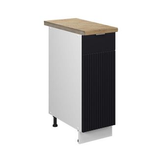 Vicco Armario De Farmacia Fame-line, Rayas Negras, 30 Cm, Et Roble, Vicco