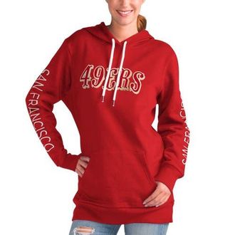 G-III 4Her by Carl Banks Womens G-III 4Her by Carl Banks Scarlet San Francisco 49ers Extra Inning Pullover Hoodie at Nordstrom, Size Xx-Large