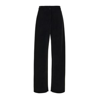 Sportmax Sportmax, Wide Trousers, female, Black, Size: L Arte Wide Trousers