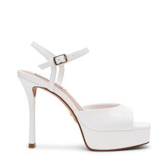 Steve Madden Rekindle Sandal WHT PATENT