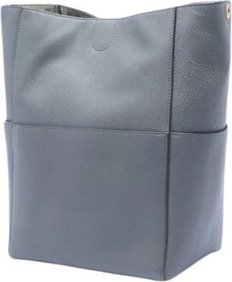 Celine Pre-owned Seau Sangle Bucket Bag - Dames - Vintage Tas - Grijs - ONE Size - Leer - Vintage