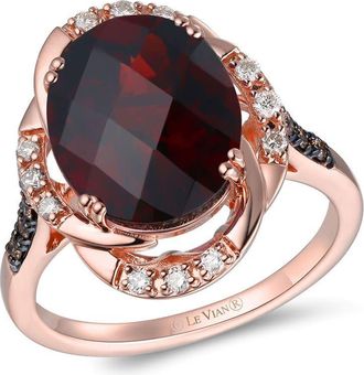 Le Vian Ladies Large Center Semiprecious Cocktail Rings set in 14K Strawberry Gold TRTV 167AGAR