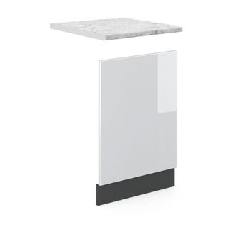 Vicco Panel Frontal R-line, Blanco Alto Brillo, 45 Cm, Et M&aacute;rmol