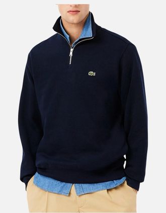Lacoste Mens Lacoste Mens Sweatshirt High Neck Jumper - Navy - Size: 40