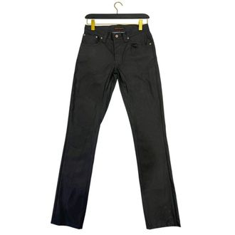Nudie Jeans Mens Thin Finn Dry Black Cotton - Size 36 (Waist)