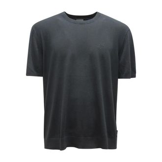Armani T-Shirts, male, Green, Size: S Maglia Exchange Knitted