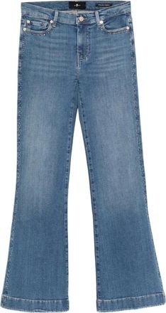 7 For All Mankind Jeans svasati con borchie - Blu