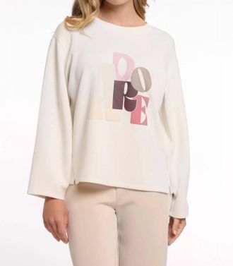 Rino&Pelle Xante Pullover With Print In Snow White