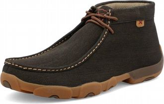Twisted X Boots Mens Steel Toe Driving Moc Chukka Boot In Charcoal