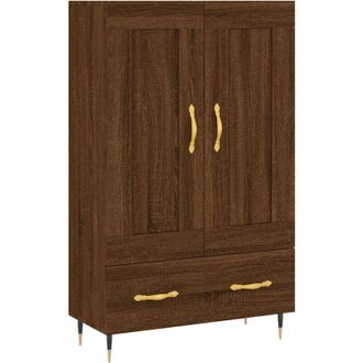 vidaXL Highboard Brown Oak 69.5x31x115 cm Engineered Wood vidaXL
