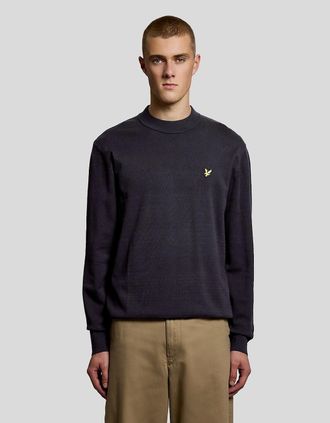 Lyle & Scott Lyle And Scott Mens Relaxed Fit Mock Neck Jumper - Size: XXL