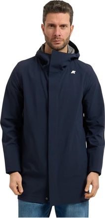 K-Way Jassen - Heren - Regenjassen - Blauw - 2XL - Jassen