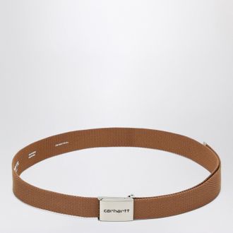 Carhartt Work in Progress Clip Belt Chrome marrone