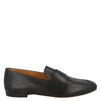 Ferragamo Gedeone Leather Saddle Loafers, Size 6.5 EEE