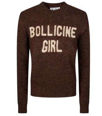 MC2 Saint Barth Alpaca Sweatshirt with Unique Bollicine Girl Print