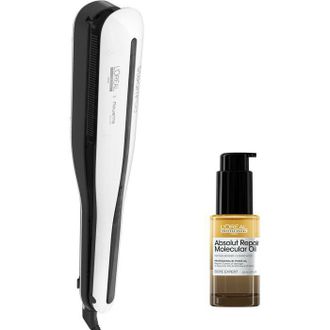 L'Or&eacute;al Pack Steampod 3 - Lor&eacute;al Professionnel - Plancha De Vapor Profesional + Aceite Bi-fase Absolut Repair Molecular