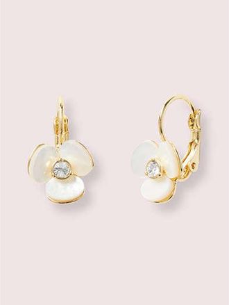 Kate Spade New York Disco Pansy Leverback Earrings