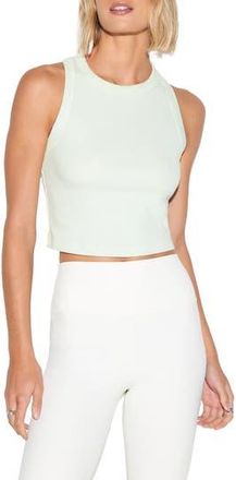 Spiritual Gangster Moss Rib Knit Tank in Beach Glas at Nordstrom Rack, Size X-Large