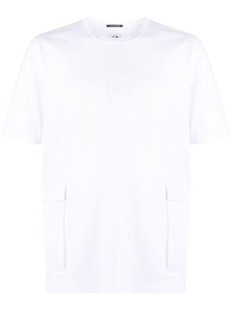 C.P. Company T-shirt con tasche cargo - Bianco