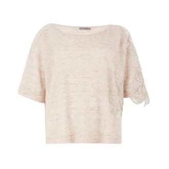 D.exterior Round-neck Knitwear, female, White, Size: XS Round-neck Knitwear