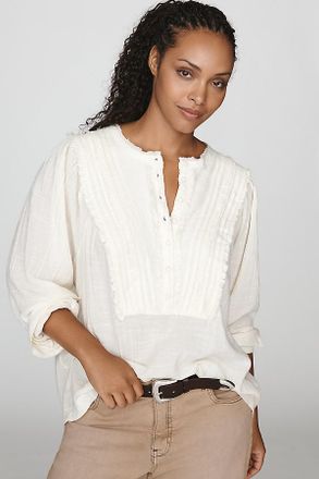 Pilcro 100% Cotton Ruffle Blouse