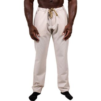 Maceoo Marthyr Tapered Leg Drawstring Pants in White at Nordstrom, Size 30