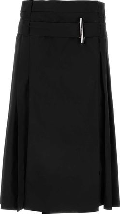 Alexander McQueen Alexander Mcqueen Black Wool Skirt