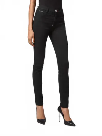 Philipp Plein High Waist Jean In Blackout