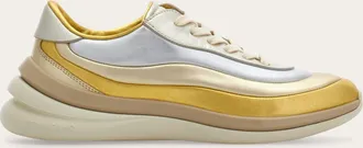 Ferragamo Women Sneaker Gold Size 10.5