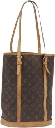 Louis Vuitton Pre-owned Bucket Bags, female, Brown, Size: ONE SIZE Pre-owned Monogram Bucket GM Shoulder Bag