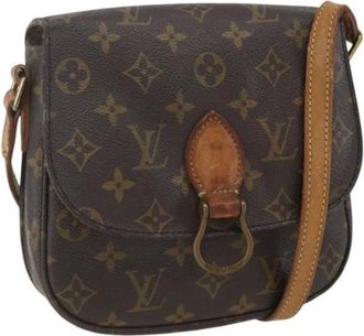 Louis Vuitton Pre-owned Cross Body Bags, female, Brown, Size: ONE SIZE Pre-owned Canvas Cross Body Bag