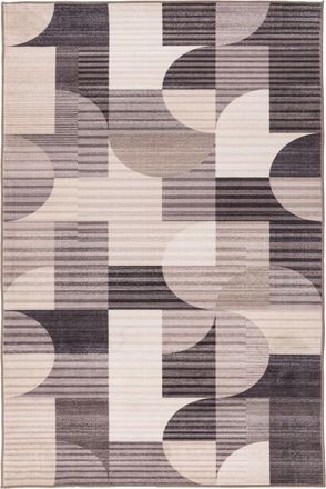 LALEE Waschbarer Design Teppich Vegas 204 - Taupe