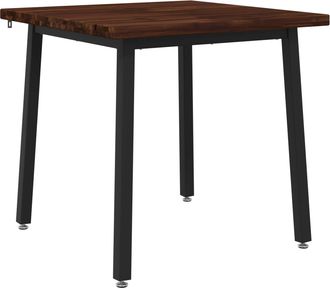 vidaXL 60 X 55 X 75 Cm Madera De Acacia S&oacute;lida Marr&oacute;n Oscuro Y Negro Vidaxl