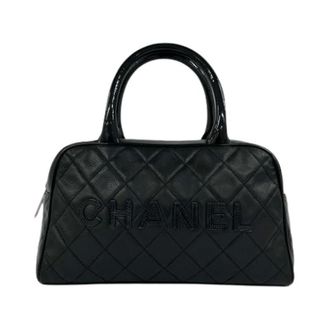 Chanel Pre-owned Boston Bag - Dames - Pre-owned - Zwart - Maat: ONE Size Leer