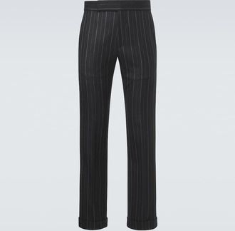 Tom Ford Pantaloni regular in lana a righe